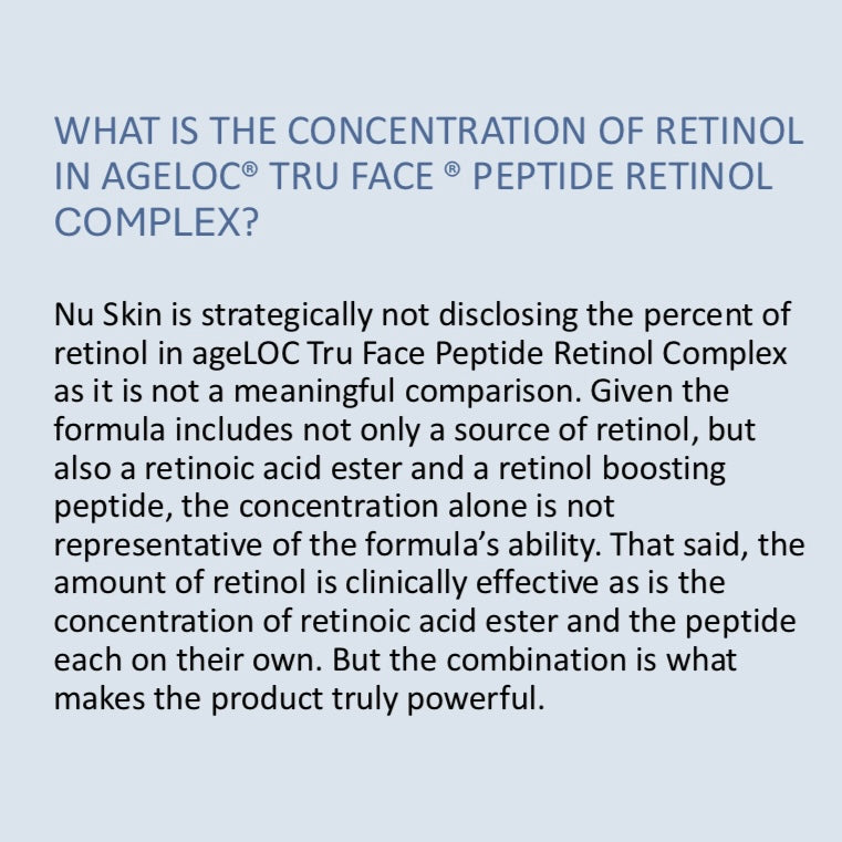 REFILL AgeLoc Tru Face Peptide Retinol Complex | NuSkin | Nu Skin