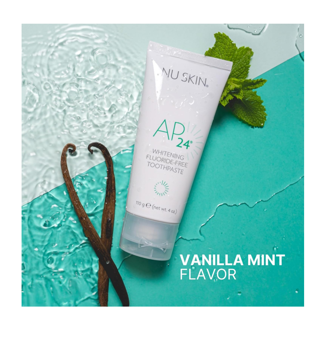 NU Skin Ap24 Whitening Fluoride-FREE Toothpaste Full Size 2pk | Nuskin Ap 24