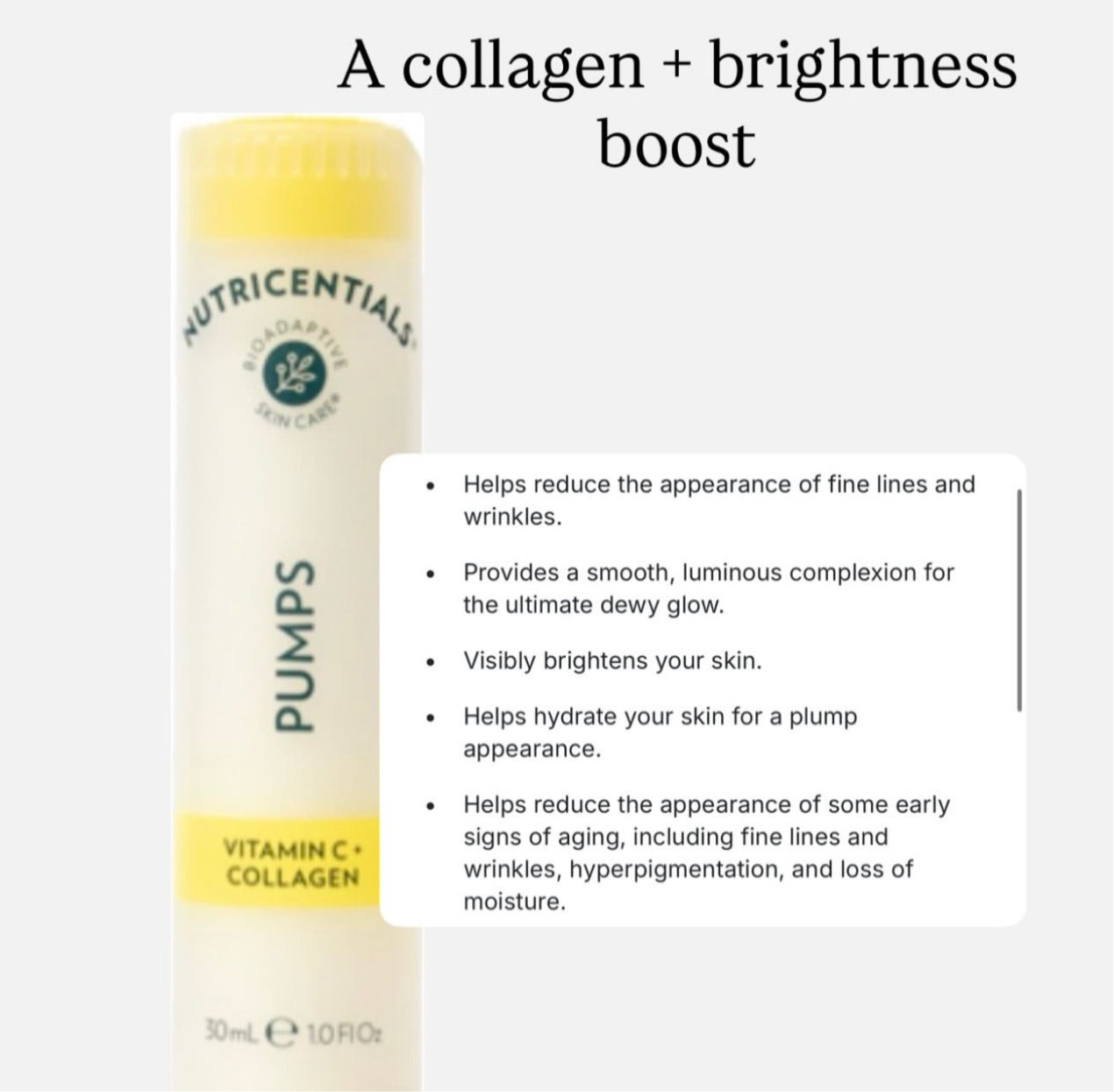 Nutricentials Vitamin C + Collagen Pump | Nu Skin | Nuskin