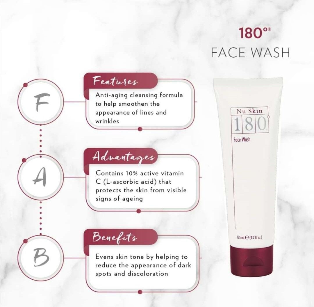 Nu Skin 180 Face Wash 4.2 fl oz -AUTHENTIC- Exp 09/2025 NEW SEALED | NuSkin