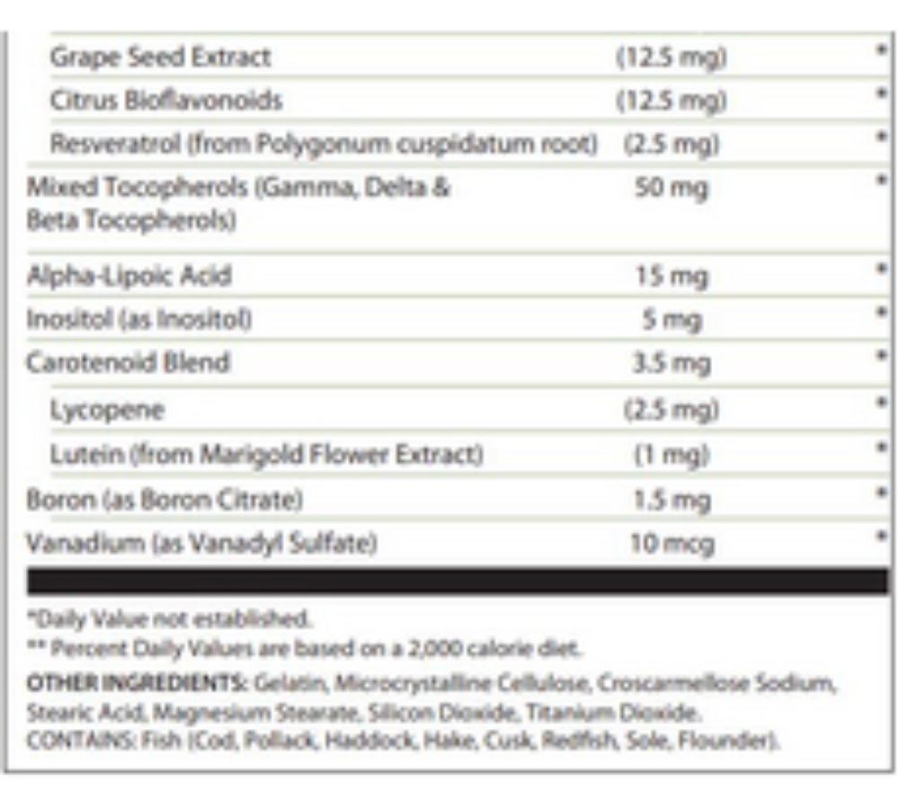 LifePak Anti-Aging Formula table03
