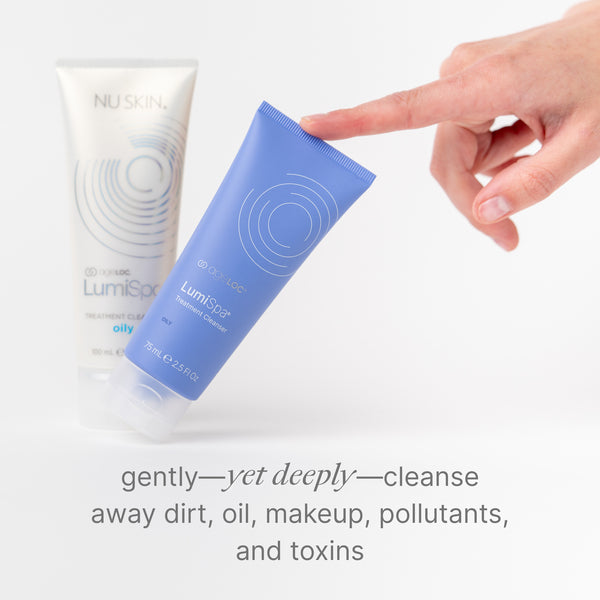 Nu Skin LumiSpa facial cleanser gel for oily skin – new packaging