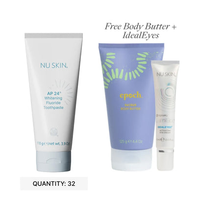 NU Skin Ap24 Whitening Fluoride Toothpaste Full Size 32pk | Nuskin Ap 24 | exp: 09/2027