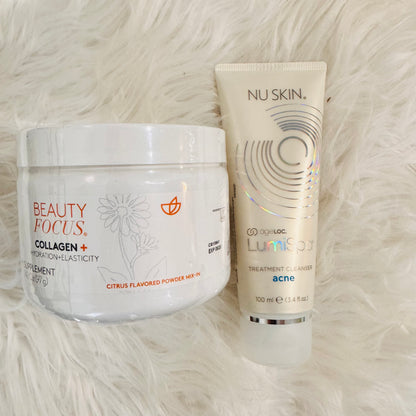 Nu Skin | Beauty Focus Collagen+ Citrus Flavored & AgeLoc Lumispa Treatment Cleanser | NuSkin