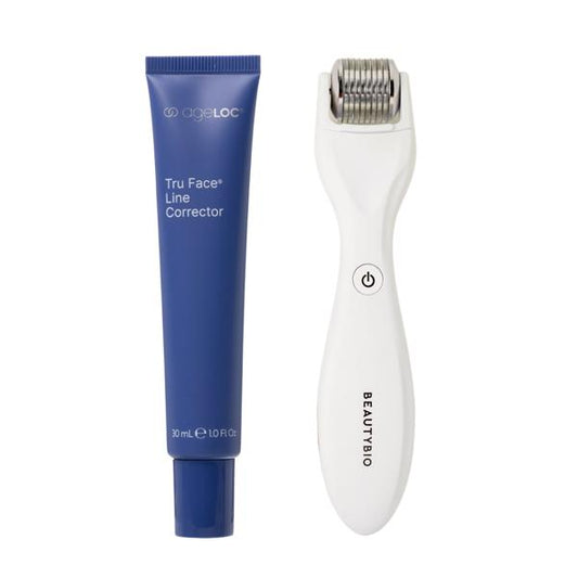 GloPRO Microneedling Tool & ageLOC Tru Face Line Corrector Bundle