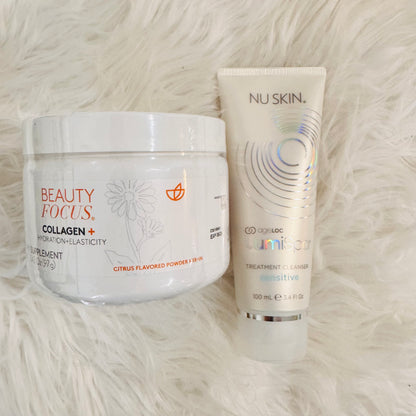 Nu Skin | Beauty Focus Collagen+ Citrus Flavored & AgeLoc Lumispa Treatment Cleanser | NuSkin