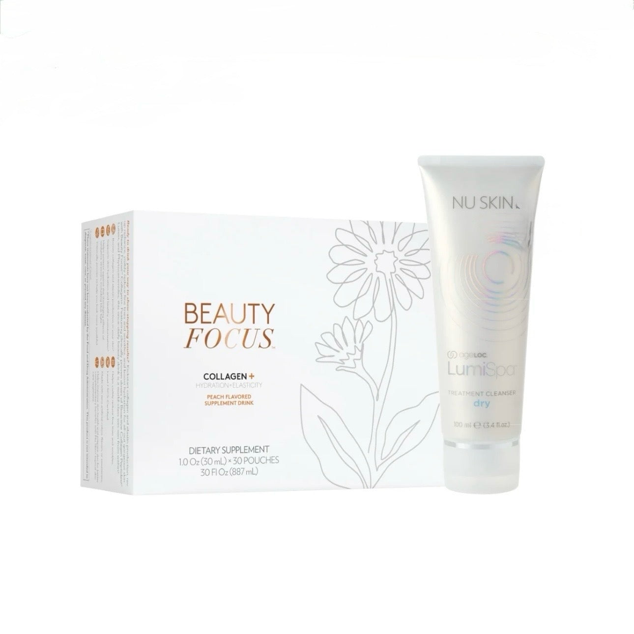 Beauty Focus Collagen+ Peach 🍑 & ageLOC LumiSpa Cleanser | NuSkin| Brand New