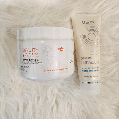 Nu Skin | Beauty Focus Collagen+ Citrus Flavored & AgeLoc Lumispa Treatment Cleanser | NuSkin