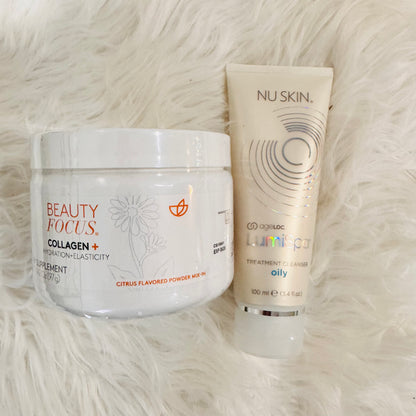 Nu Skin | Beauty Focus Collagen+ Citrus Flavored & AgeLoc Lumispa Treatment Cleanser | NuSkin