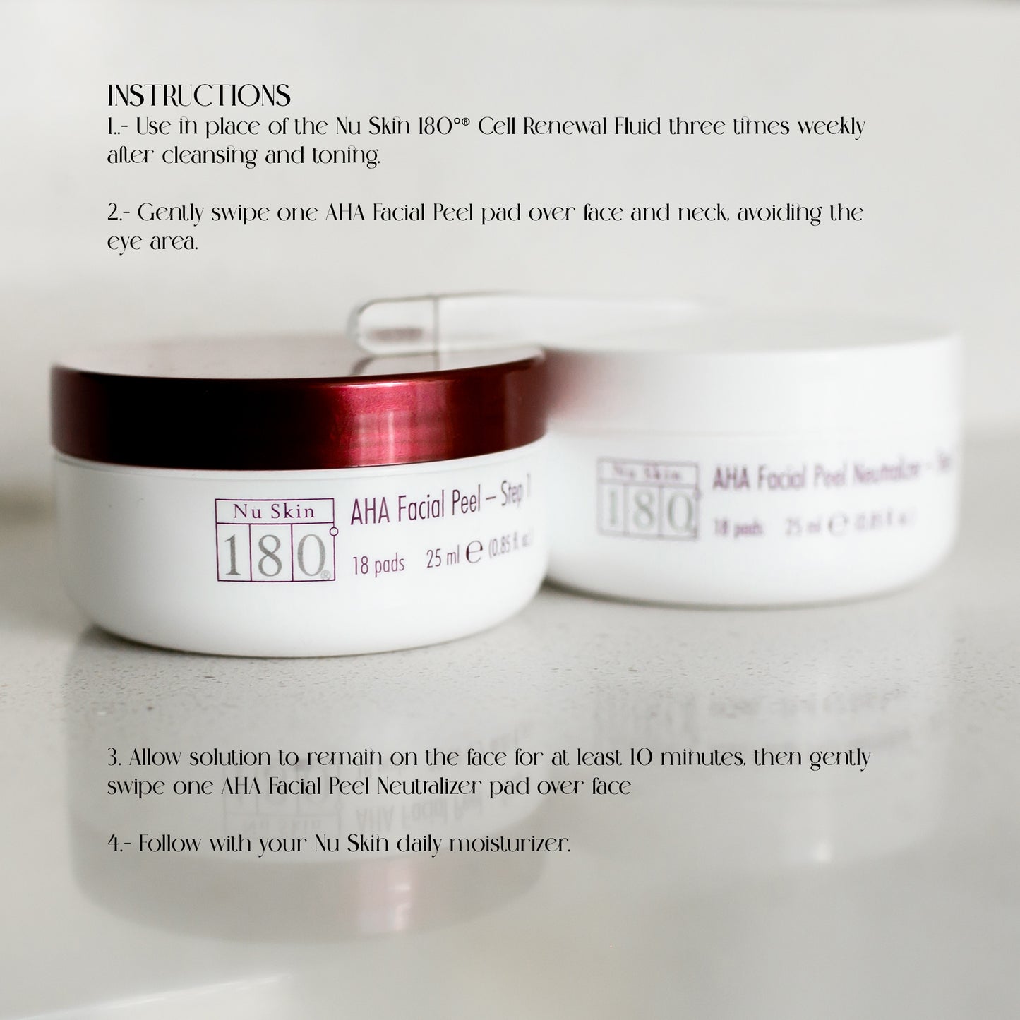 Nu Skin 180 Facial Peel & Neutralizer Nuskin step 1