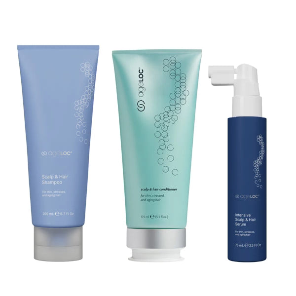 Nu Skin NuSkin ageLOC Scalp & Hair System, Set of 3 (Shampoo/Conditioner/Serum)