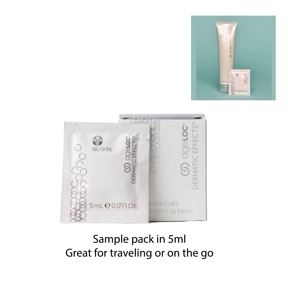 Nu Skin ageLOC Dermatic Effects Body Contouring Lotion 5ml - 10 Packs x Box - Sample Nuskin