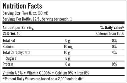 Pharmanex G3 Juice Nutrition Facts