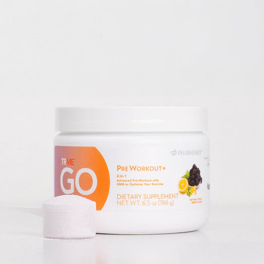 NuSkin TRMe GO PreWorkout+ – Pre-Workout Formula with HMB and Natural Caffeine
